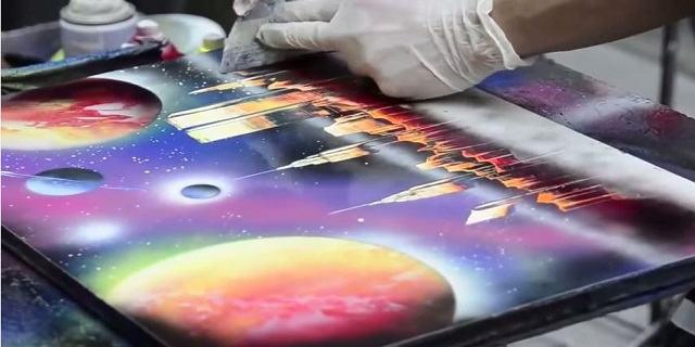 哇！　美麗的噴畫只要三兩下就完成