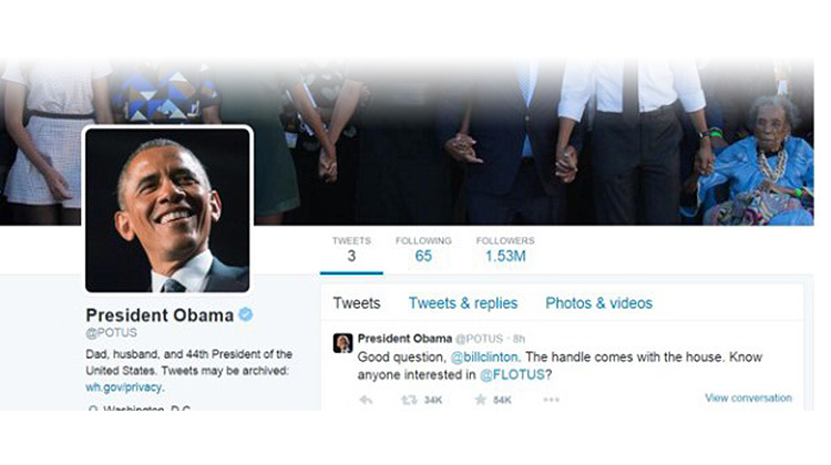 盼了六年，美国总统欧巴马终于有自己的推特帐号：@POTUS