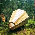 不插电收音法，巨型木造聚声号角让你沉浸在森林的呓语当中