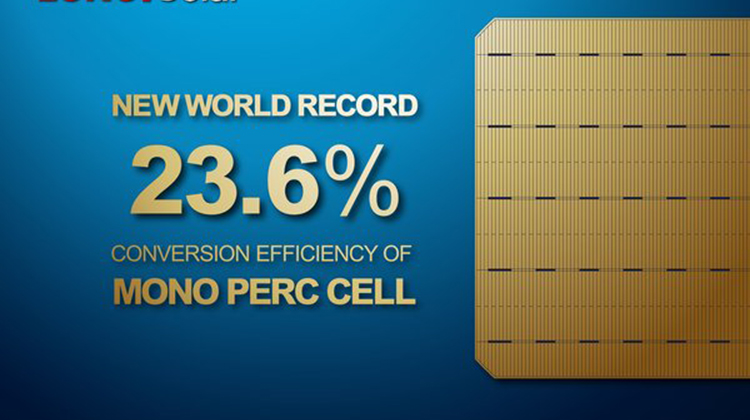 23.6%，隆基乐叶单晶PERC电池效率再创世界纪录新高