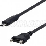 L-com推出面板安裝式USB 2.0 Type-C線纜