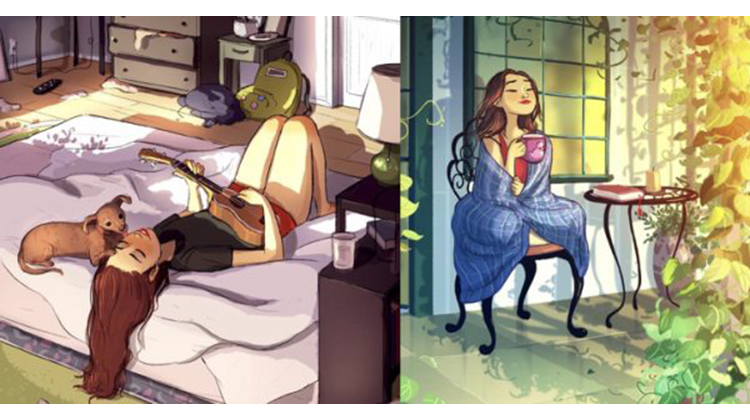 感情空窗期不要枯等對的人，她用插畫告訴你：一個人也可以過得超精彩