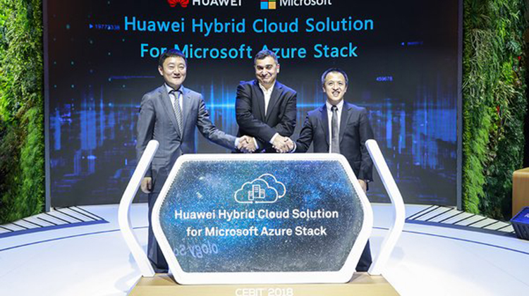 華為在CEBIT 2018發布基於微軟Azure Stack的混合雲解決方案