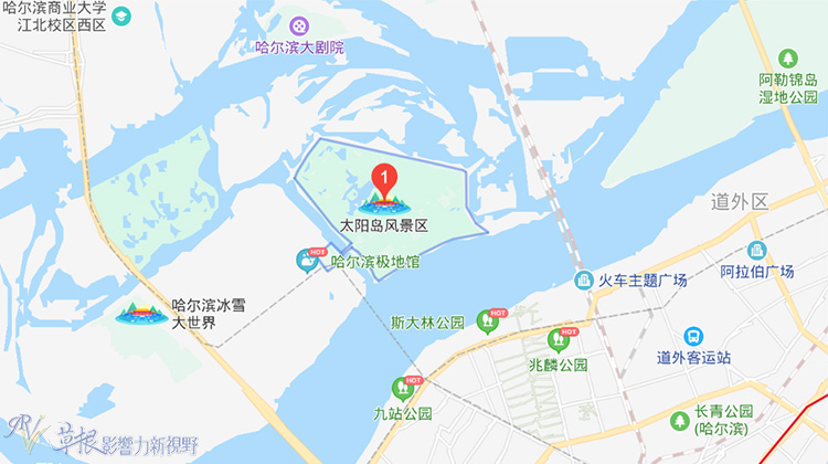 太阳岛公园地图图片