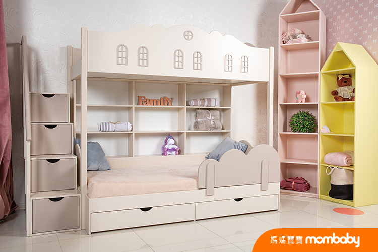 Interior of children room with bunk bed