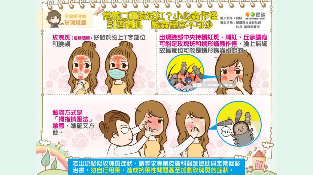 臉紅像喝酒？ 小心蟲蟲危機導致酒糟肌