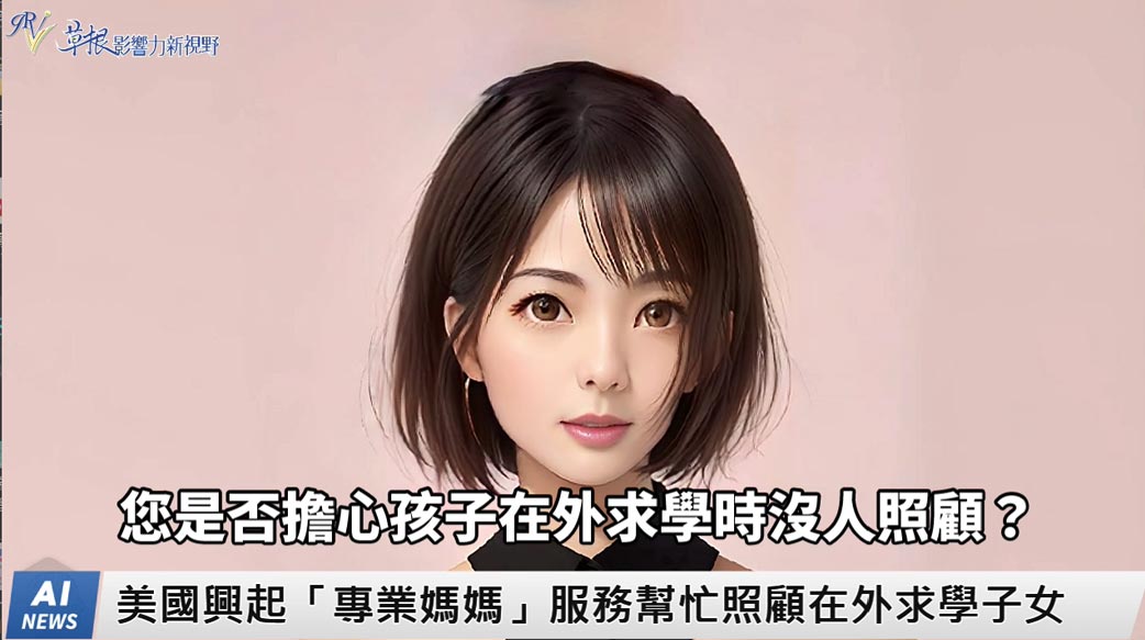 《AI播報》美國興起「專業媽媽」服務幫忙照顧在外求學子女