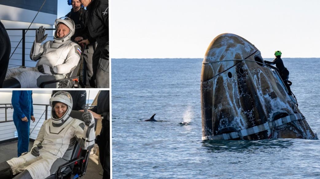 滯留9個月 NASA太空人終返地球     見證基督信仰：「一切都有神的計畫和旨意！」