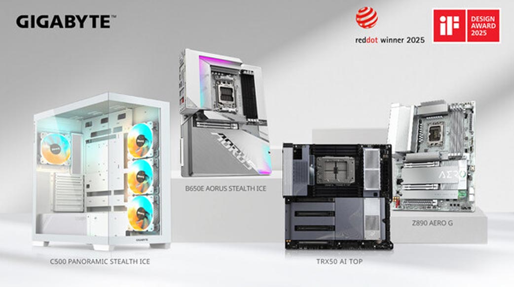 技嘉科技橫掃 2025 iF 與紅點設計大獎，展現全產品線創新實力