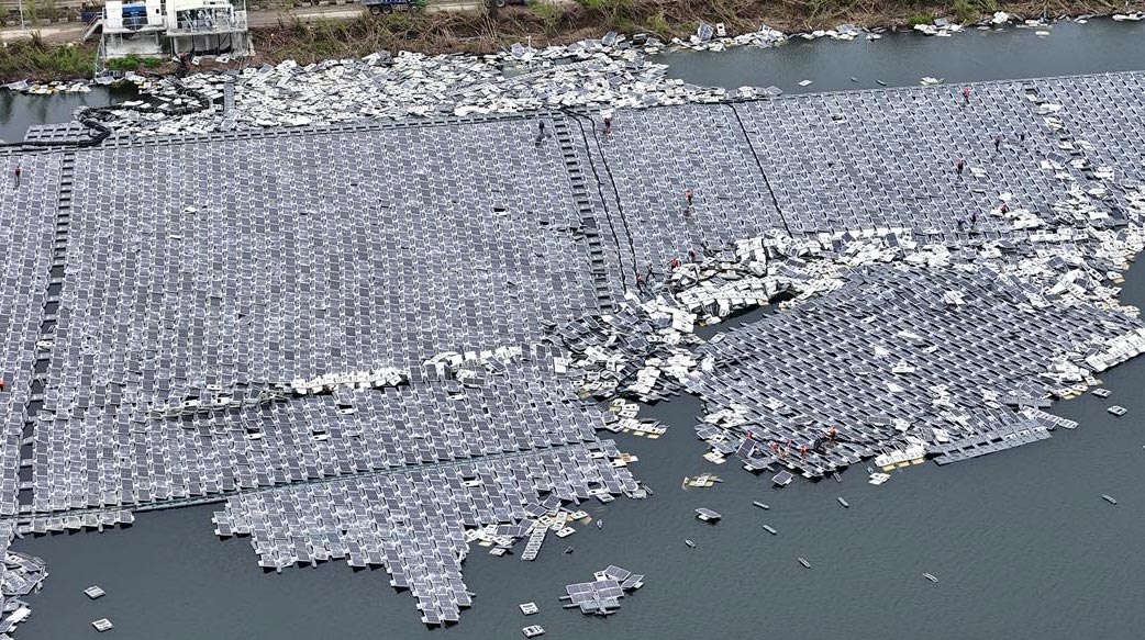 未環評過的光電板，終究造成環境大破壞了