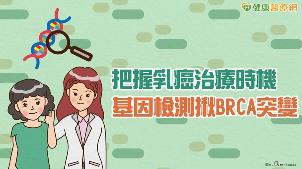 把握乳癌治療時機　基因檢測揪BRCA突變