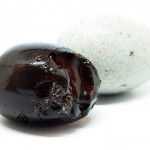 盐、碱渗透后，新鲜蛋变成了咸蛋与皮蛋